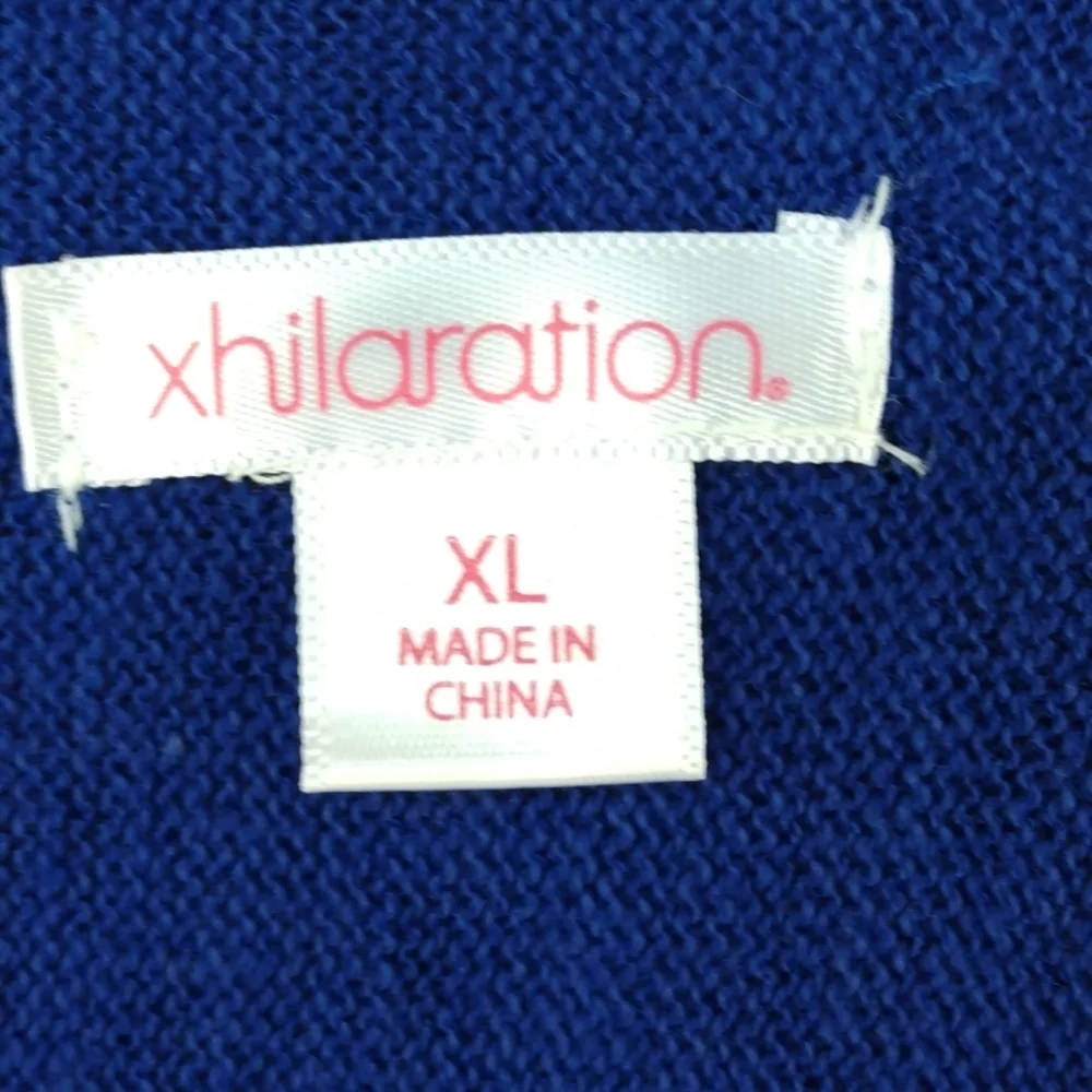 Royal Blue Ladies Batwing Sweater XL - Picture 2 of 8